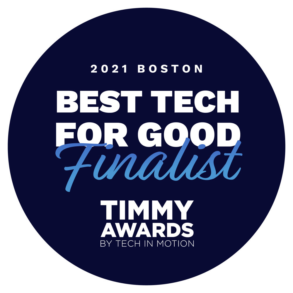 2021 Boston Best Tech for Good Finalist Badge